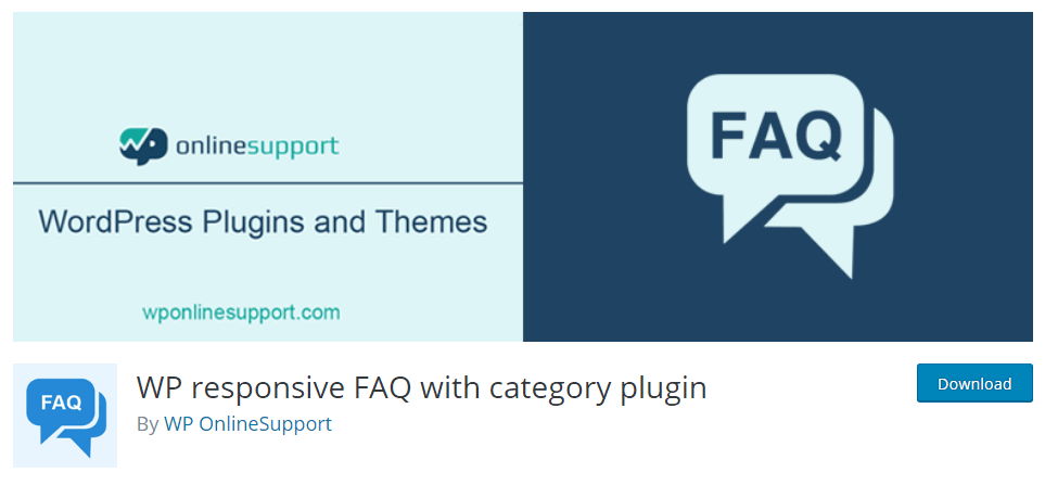 WP Responsive FAQ with Category Plugin