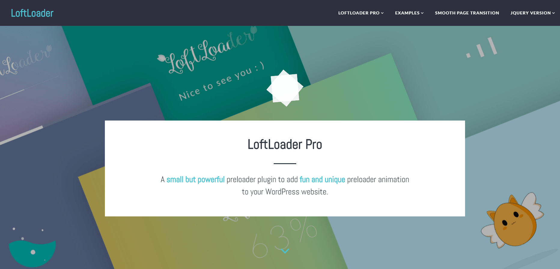 WordPress Preloader plugin - Loft-loader