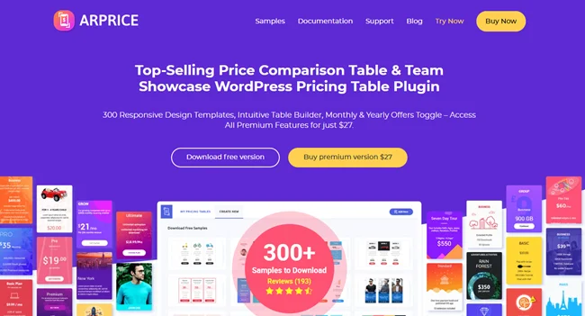 ARPrice Plugin Review - Best Pricing Table Plugin