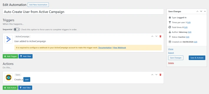 Automator WP Use Case