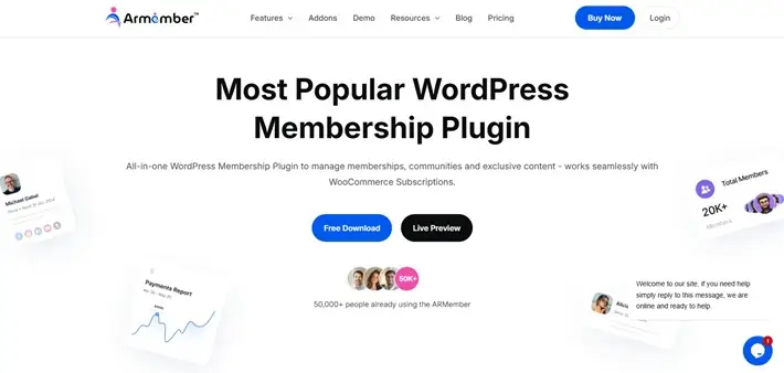 ARMember membership plans