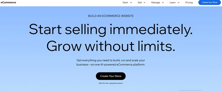 dashboard of the e-commerce website