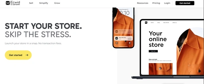 ecwid online store site