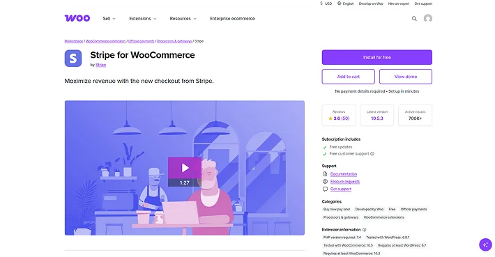 Stripe for WooCommerce