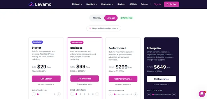 plans and pricing